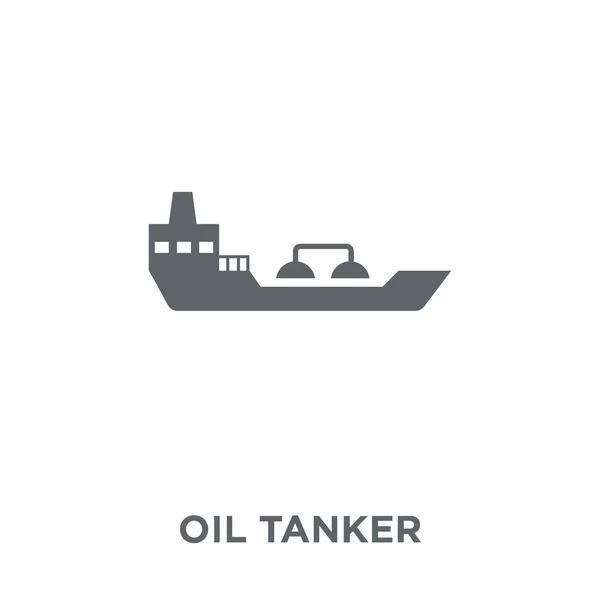 Olietanker Pictogram Het Ontwerpconcept Van Olietanker Uit Collectie Eenvoudig Element — Stockvector