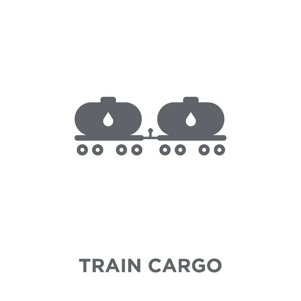 Pictogram Van Lading Van Trein Trein Lading Ontwerpconcept Uit Industrie — Stockvector