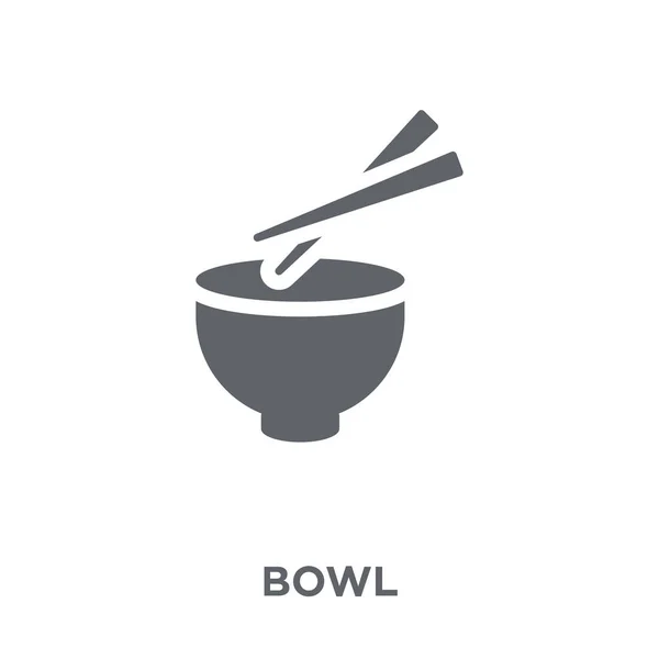 Icono Del Tazón Bowl Concepto Diseño Colección Ilustración Simple Del — Archivo Imágenes Vectoriales