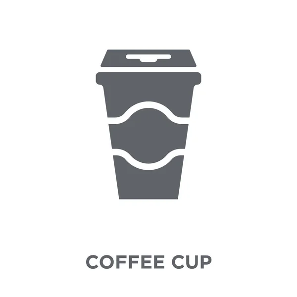 コーヒー カップのアイコン コーヒー カップ コレクションからデザイン コンセプト 白い背景の上の単純な要素ベクトル図 — ストックベクタ