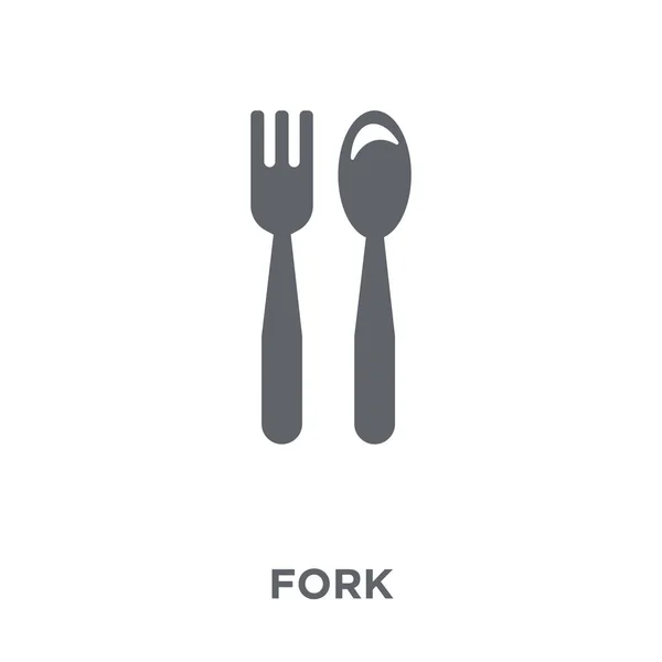 Fork Icon Fork Design Concept Collection Simple Element Vector Illustration — Stock Vector