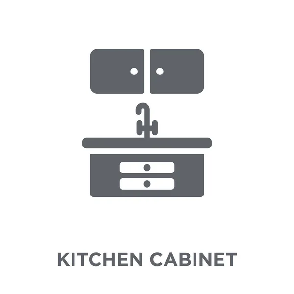 Cuisine Icône Cabinet Cuisine Concept Design Armoire Collection Cuisine Illustration — Image vectorielle
