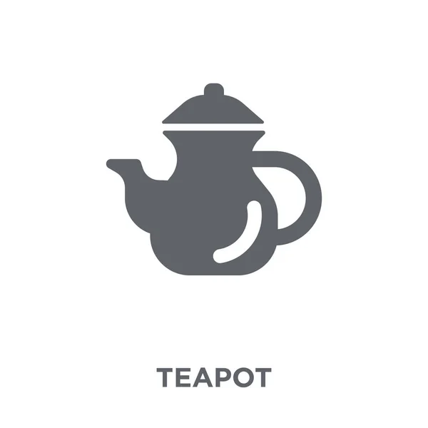 Τσαγιέρα Εικονίδιο Teapot Σχεδιασμό Έννοια Από Συλλογή Εικονογράφηση Διάνυσμα Απλό — Διανυσματικό Αρχείο