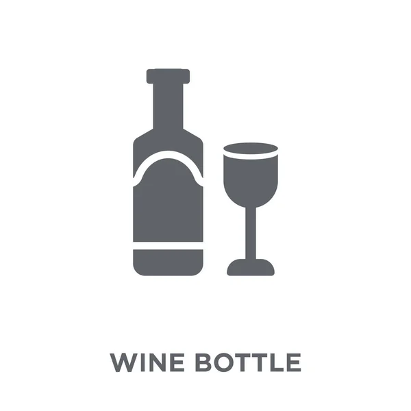 Icône Bouteille Vin Concept Bouteille Vin Collection Illustration Vectorielle Élément — Image vectorielle