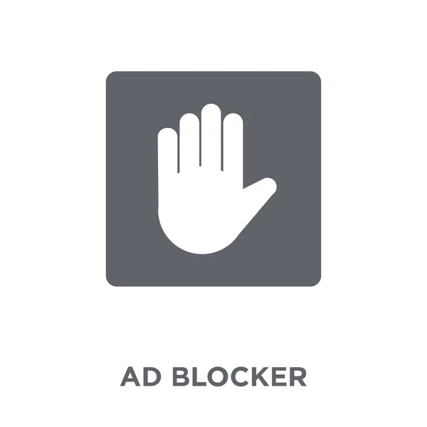 Blocker Icon Blocker Design Concept Marketing Collection Simple Element Vector — Stock Vector