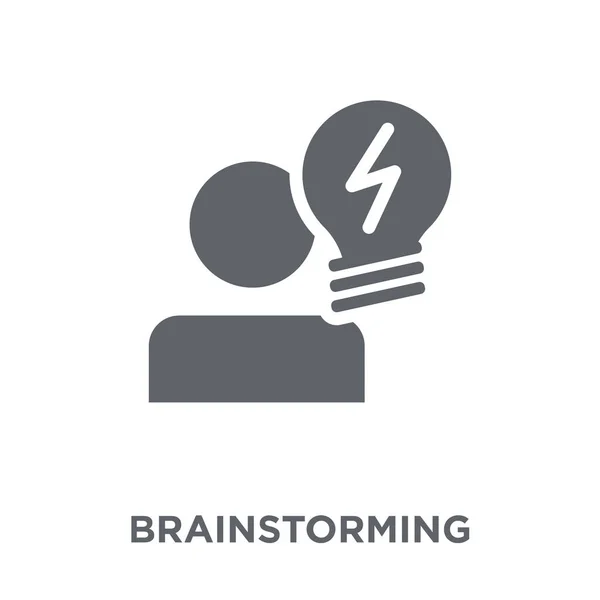 Icona Del Brainstorming Brainstorming Concetto Design Dalla Collezione Semplice Elemento — Vettoriale Stock
