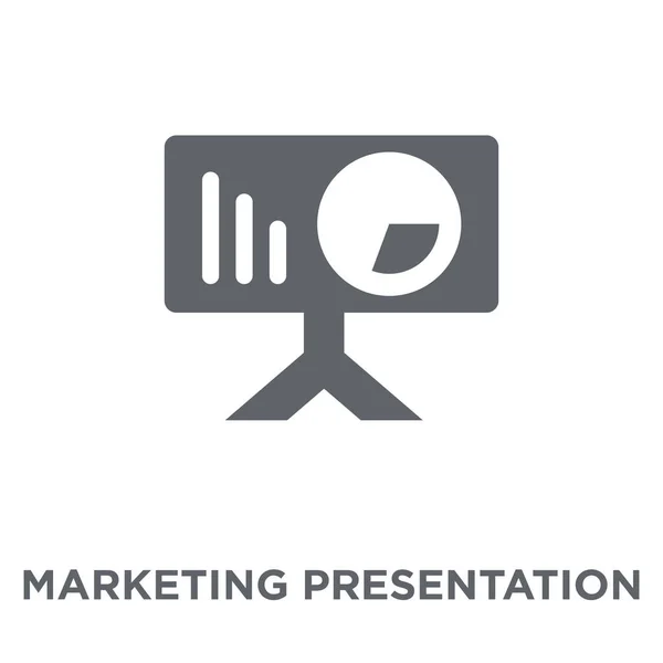 Marketing Presentatie Pictogram Presentatie Ontwerp Marketingconcept Van Marketing Van Collectie — Stockvector