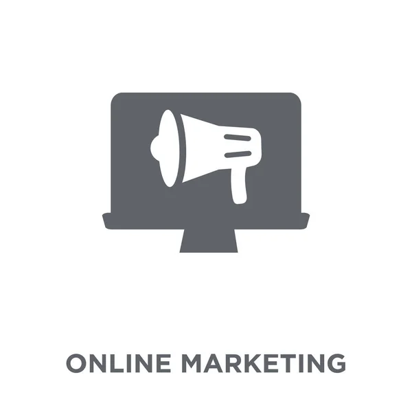 Online Marketing Ikone Online Marketing Design Konzept Aus Der Marketing — Stockvektor