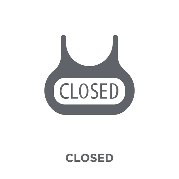 Значок Закрытого Знака Концепция Дизайна Закрытых Знаков Коллекции Простая Векторная — стоковый вектор