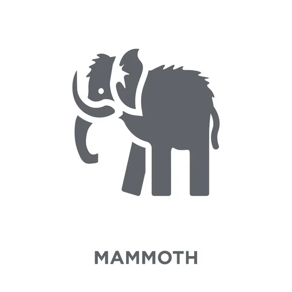 Icono Mamut Concepto Diseño Mamut Colección Ilustración Simple Del Vector — Vector de stock