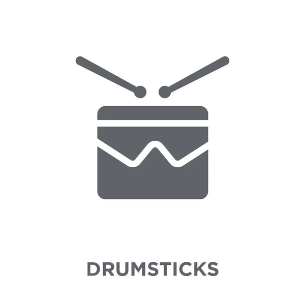 Icône Pilons Drumsticks Concept Design Collection Music Illustration Vectorielle Élément — Image vectorielle