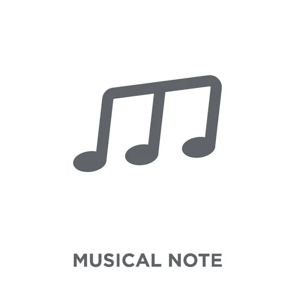 Icono Nota Musical Concepto Diseño Nota Musical Colección Ilustración Simple — Archivo Imágenes Vectoriales