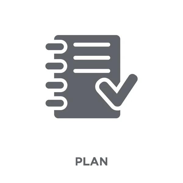 Plan Icon Plan Design Concept Collection Simple Element Vector Illustration — Stock Vector