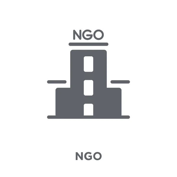 Ngo 아이콘입니다 Ngo 컬렉션에서 디자인 개념입니다 바탕에 간단한 일러스트 — 스톡 벡터
