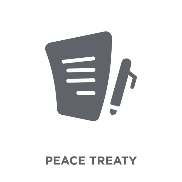 Ícone Tratado Paz Conceito Projeto Tratado Paz Coleção Política Ilustração —  Vetores de Stock