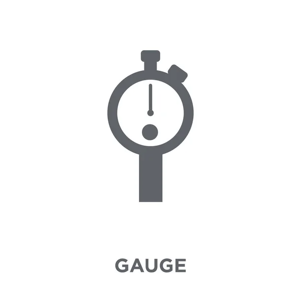 Gauge Pictogram Het Ontwerpconcept Van Gauge Uit Collectie Eenvoudig Element — Stockvector