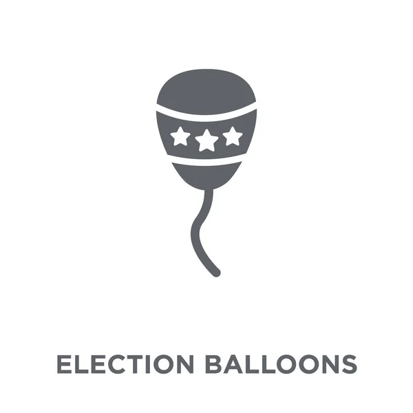 Élections Ballons Couple Icône Election Ballons Couple Concept Conception Collection — Image vectorielle