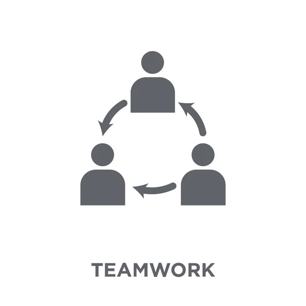 Teamwork Teamwork Design Konzept Aus Der Kollektion Einfache Elementvektorabbildung Auf — Stockvektor