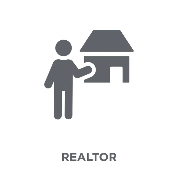 Realtor Icon Realtor Design Concept Real Estate Collection Simple Element — Stock Vector