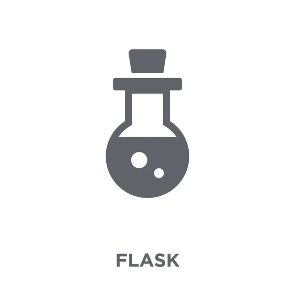 烧瓶图标 烧瓶设计概念来自收藏 简单的元素向量例证在白色背景 — 图库矢量图片