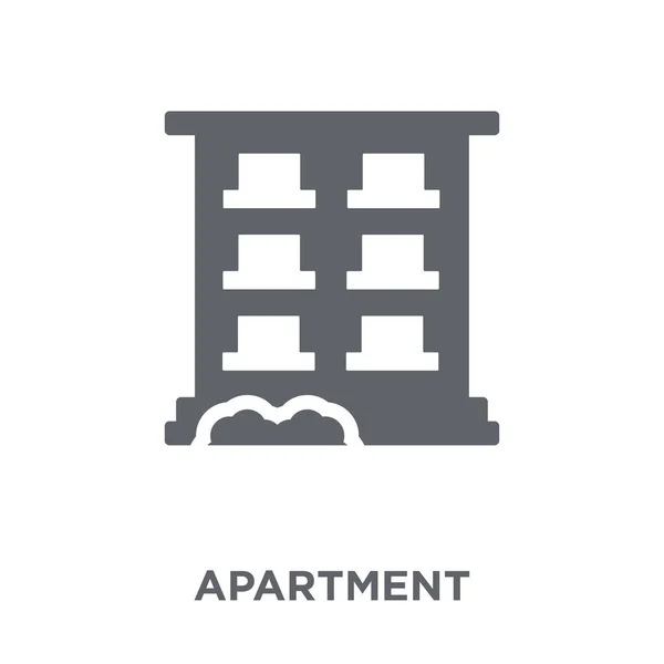公寓图标 从收藏的公寓设计理念 简单的元素向量例证在白色背景 — 图库矢量图片