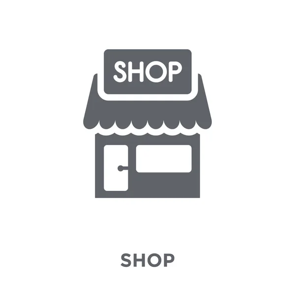 Icono Tienda Concepto Diseño Tienda Colección Ilustración Simple Del Vector — Vector de stock