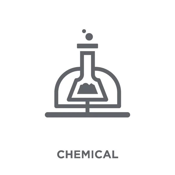 Kemiska Ikonen Kemisk Designkoncept Från Samling Enkelt Element Vektorillustration Vit — Stock vektor