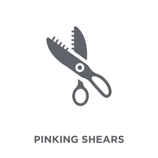 Pinking Makası Simgesi Pinking Makası Tasarım Konsepti Sew Koleksiyonundan Basit — Stok Vektör