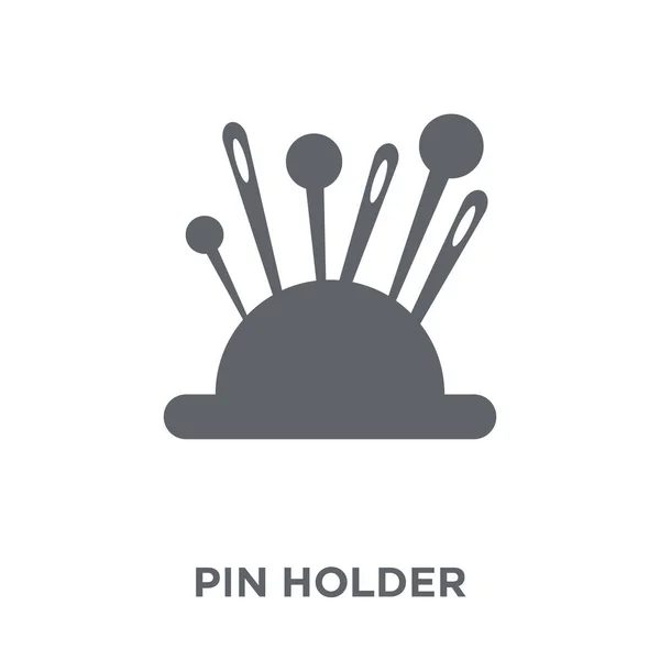 Icono Del Sostenedor Del Pasador Pin Titular Concepto Diseño Colección — Vector de stock