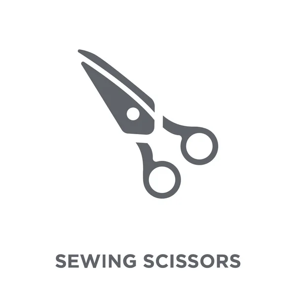 裁縫はさみアイコン 裁縫はさみを縫うコレクションからコンセプトをデザインします 白い背景の上の単純な要素ベクトル図 — ストックベクタ