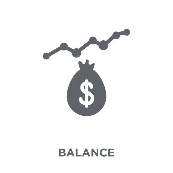 Balans Ikonen Balans Designkoncept Från Samling Enkelt Element Vektorillustration Vit — Stock vektor