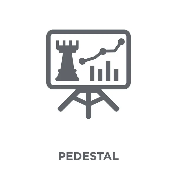 Icono Del Pedestal Concepto Diseño Pedestal Colección Ilustración Simple Del — Vector de stock