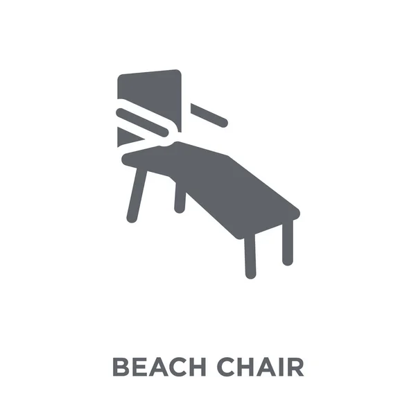 Beach Chair Icon Beach Chair Design Concept Summer Collection Simple — Stock Vector