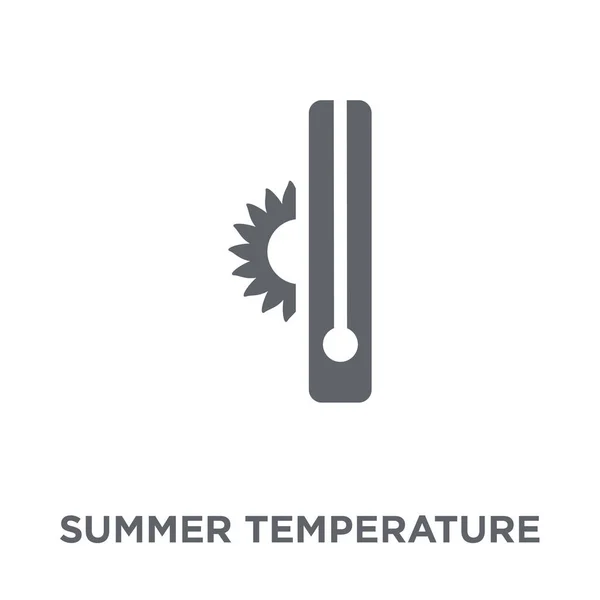 Ícone Temperatura Verão Conceito Design Temperatura Verão Coleção Verão Ilustração — Vetor de Stock