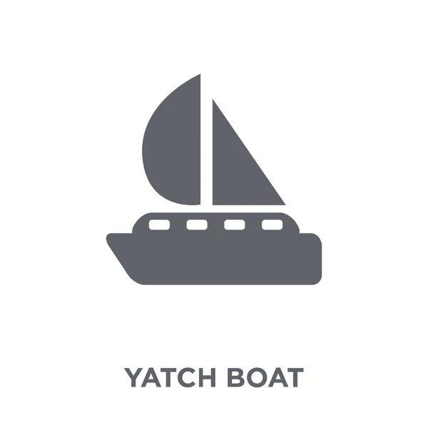 Yatch Boat Icon Yatch Boat Design Concept Summer Collection Simple — Stock Vector