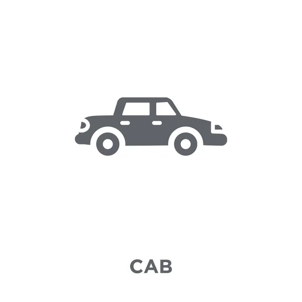 Icono Taxi Concepto Diseño Cabina Colección Ilustración Simple Del Vector — Vector de stock
