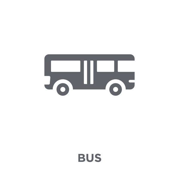 Значок автобуса. Концепция автобуса из коллекции. Простая векторная иллюстрация элемента на белом фоне
.