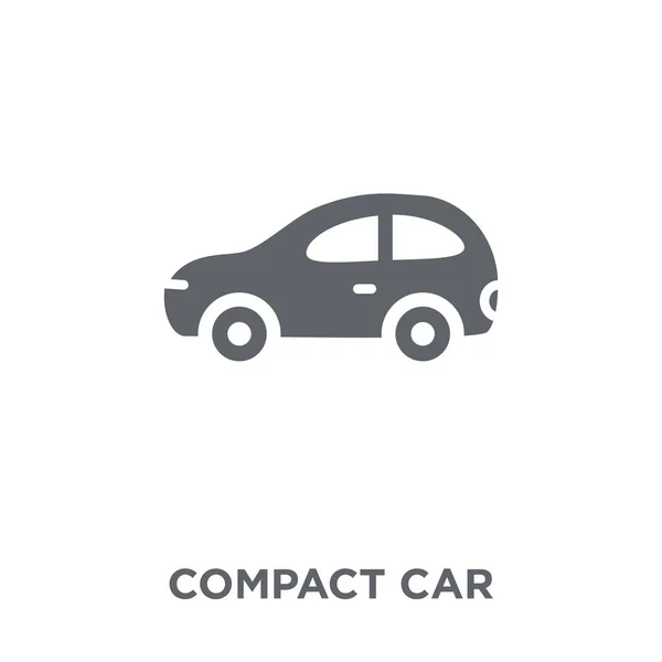 Icône Voiture Compacte Concept Voiture Compacte Collection Transport Illustration Vectorielle — Image vectorielle