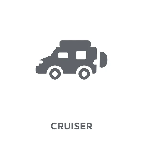 Icono Del Crucero Concepto Diseño Crucero Colección Transportation Ilustración Simple — Vector de stock