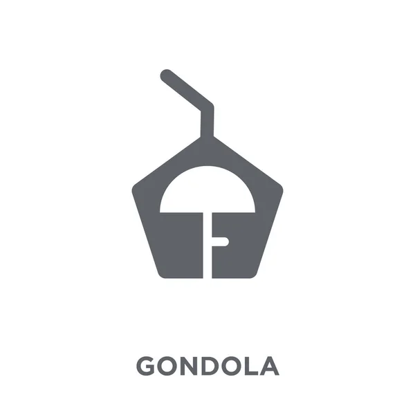 Icono Góndola Concepto Diseño Góndola Colección Transportation Ilustración Simple Del — Vector de stock