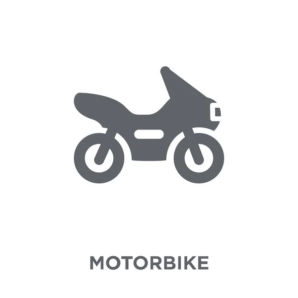 摩托车图标 摩托车设计理念从收藏 简单的元素向量例证在白色背景 — 图库矢量图片