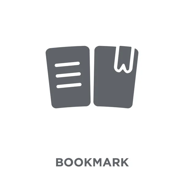 책갈피 아이콘입니다 컬렉션에서 책갈피 디자인 개념입니다 바탕에 간단한 일러스트 — 스톡 벡터