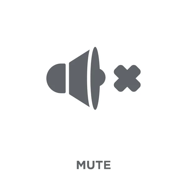 Ref Mute Концепция Немого Дизайна Коллекции Простая Векторная Иллюстрация Элемента — стоковый вектор