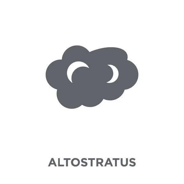 Altostratus Icon Altostratus Design Concept Weather Collection Simple Element Vector — Stock Vector