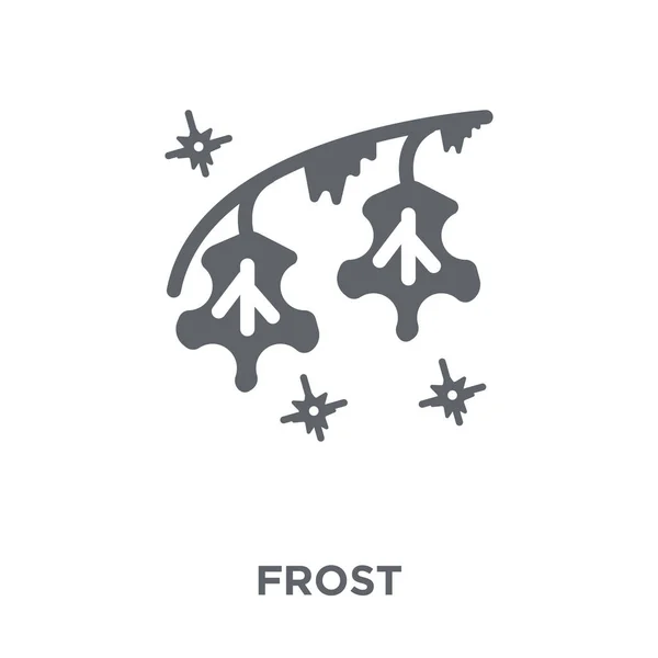 Frost Ikonen Frost Designkoncept Från Samling Enkelt Element Vektorillustration Vit — Stock vektor