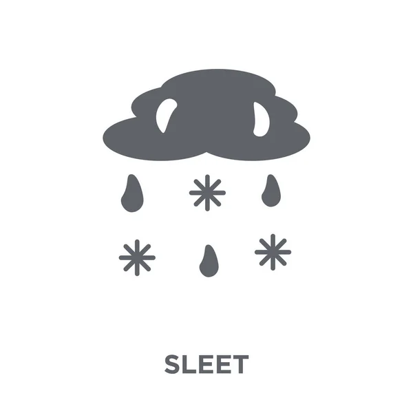 Ícone Manga Conceito Design Sleet Coleção Weather Ilustração Vetorial Elemento — Vetor de Stock