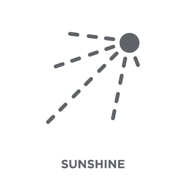 Сонячна Ікона Концепція Дизайну Сонця Колекції Weather Прості Елементи Векторні — стоковий вектор