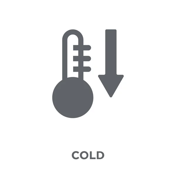 冷たいアイコン コレクションから冷たいデザイン コンセプト 白い背景の上の単純な要素ベクトル図 — ストックベクタ