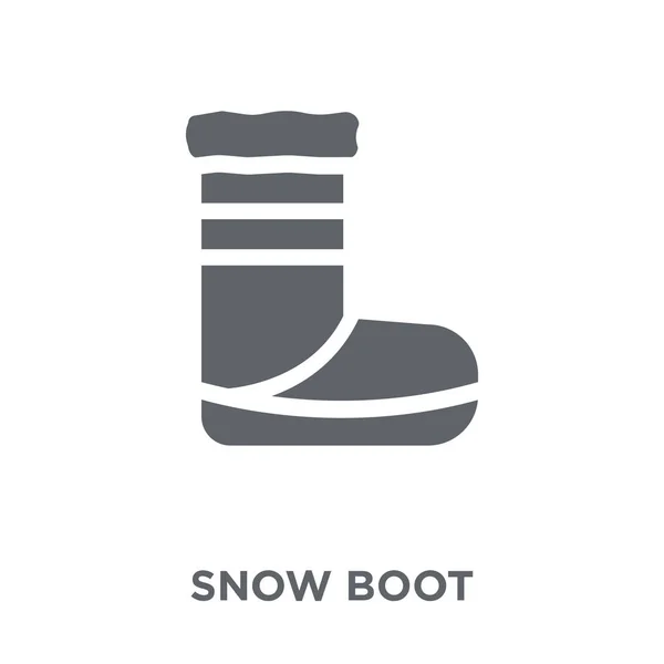 Icône Snow Boot Concept Conception Snow Boot Collection Winter Illustration — Image vectorielle