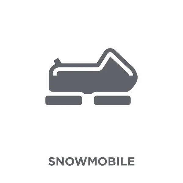 Icono Moto Nieve Concepto Diseño Motos Nieve Colección Ilustración Simple — Vector de stock